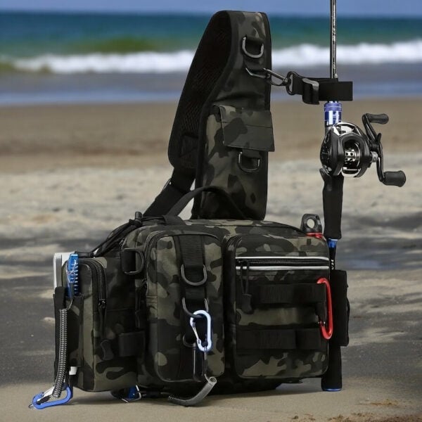 FISHING BAG WATERPROOF OUTDOOR CAMOUFLAGE TACTICAL LURE BEG OUTDOOR SPORTS BAG - Image 2