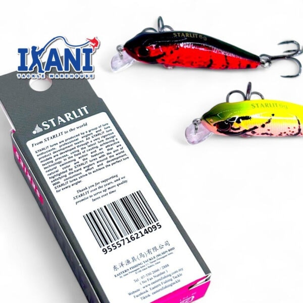 STARLIT HUMP BACK 55 SHL 522 55mm 6g Gewang Sinking Fishing lure bait tengelam umpan tiruan subarau - Image 7