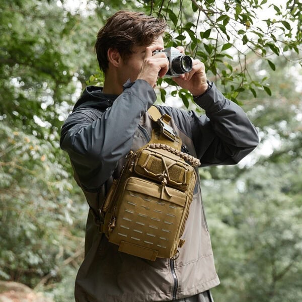 FRESTI SLIM BAG 2819 BAG PANCING FISHING TACTICAL SLING BAG HIKING CAMPING FISHING OUTDOOR MULTI - Image 9