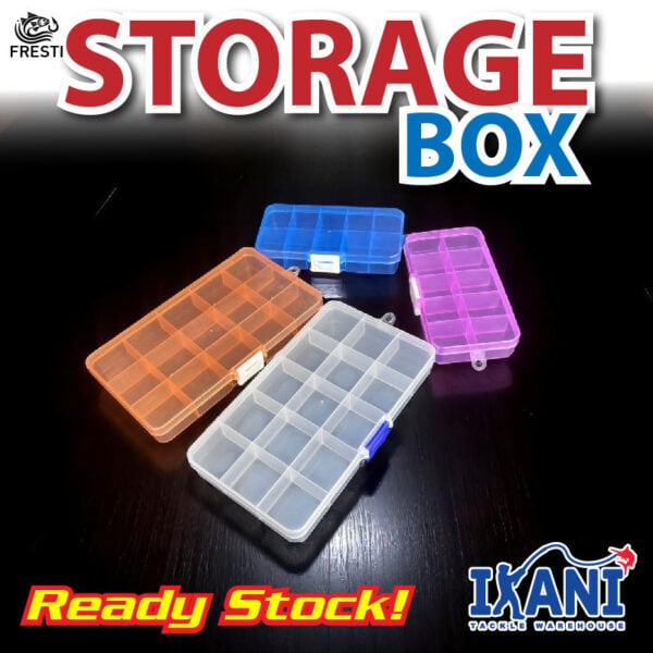 FRESTI TACKLE BOX STORAGE FISHING LURE Bait kotak pancing mancing plastic hook compartment plastic
