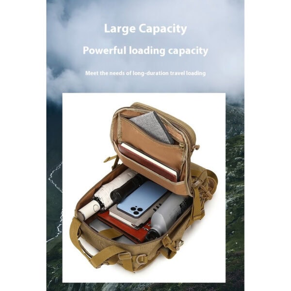 FRESTI OUTDOOR BAG 4896 HIKING CAMPING BACKPACK MULTI COMPARTMENT OXFORD FABRIC FISHING BAG - Image 3