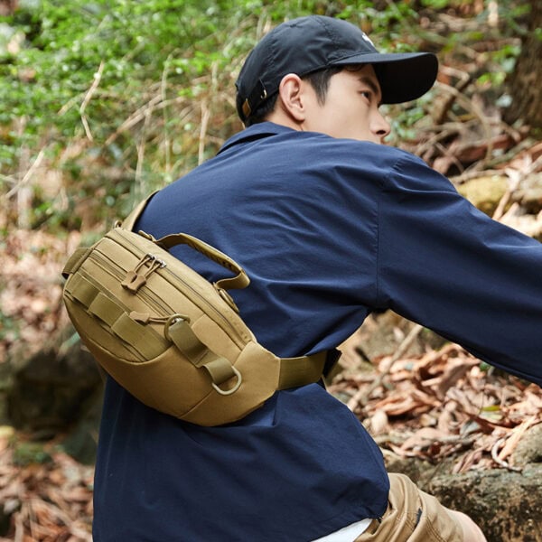 FRESTI FISHING POUCH 1473 BAG CROSSBODY OUTDOOR MULTI-COMPARTMENT FISHING BAG TRAVEL - Image 6