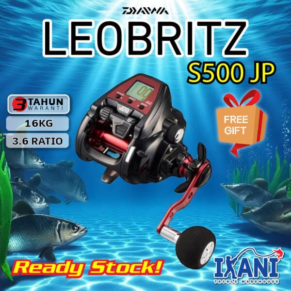 DAIWA LEOBRITZ S500JP 2023 ELECTRIC FISHING REEL  MESIN BANGLA LAUT DALAM MADE IN JAPAN