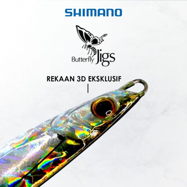 SHIMANO BUTTERFLY JIG METAL 3D ACTION JIGGING LAJU & RINGAN - Image 6