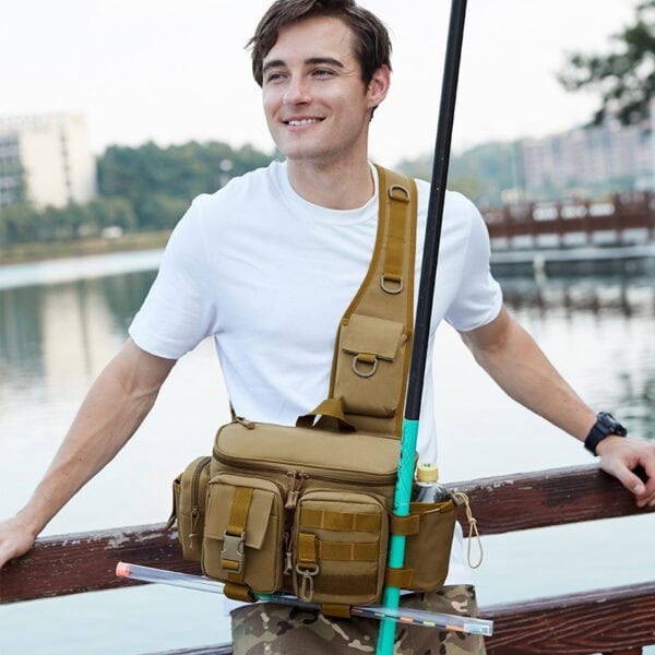 FRESTI FISHING POUCH 9932 FISHING BAG MULTIFUCTION MULTI -COMPARTMENT OUTDOOR HIKING CAMPING TACKLE - Image 2