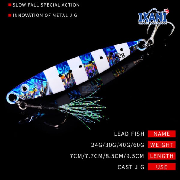 JIG LURE JIGGING FISHING LURES Lightjig umpan tiruan GEWANG MANCING METAL PANCING SPOON CASTING - Image 4