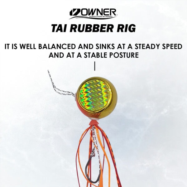 OWNER CHANGE UP TAI RUBBER RIG CULTIVA HOOK SKIRT SLOW JIG TAIRABA GEWANG KURITA FISHING LURE BAIT - Image 5