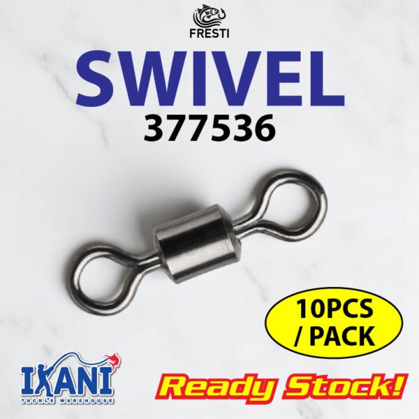FRESTI SWIVEL 377536 FISHING SWIVEL SNAP PIN ROLLING MANCING KEKILI BLACK NIKKEL JIGGING CASTING