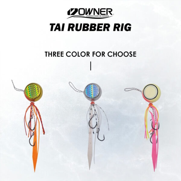 OWNER CHANGE UP TAI RUBBER RIG CULTIVA HOOK SKIRT SLOW JIG TAIRABA GEWANG KURITA FISHING LURE BAIT - Image 4