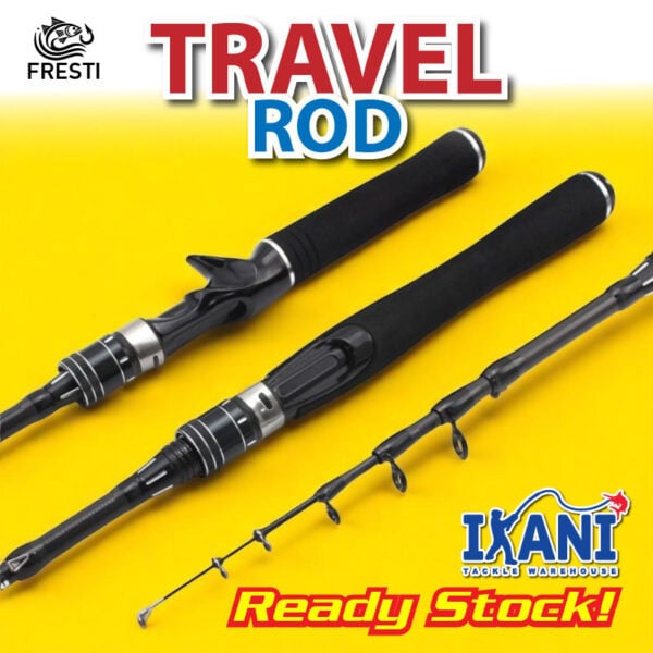 FRESTI TRAVEL ROD UL Kompak Spinning & Casting Fishing Rod Joran Pancing Ultralight CANDAT SOTONG