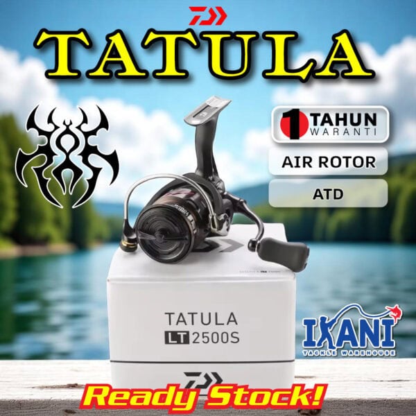 DAIWA TATULA LT 2018 SPINNING FISHING REEL MESIN PANCING UL SHALLOW SPOOL