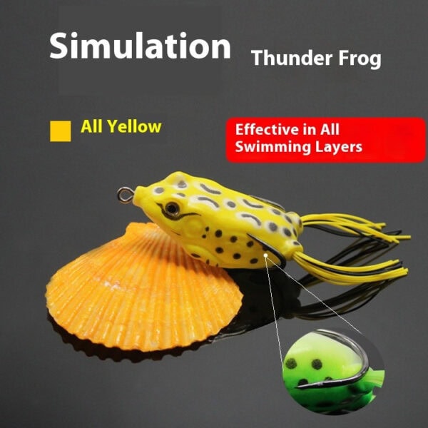 FRESTI TOP WATER FROG 5.5cm 13g Gewang Katak Permukaan Fake Bait Fishing lure umpan tiruan haruan - Image 5