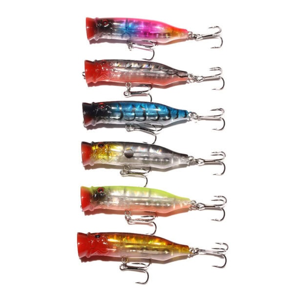 FRESTI RAINBOW POPPER 7.2CM 9.5G gewang pancing topwater Bunyi fishing lure bait popping baling jauh - Image 9