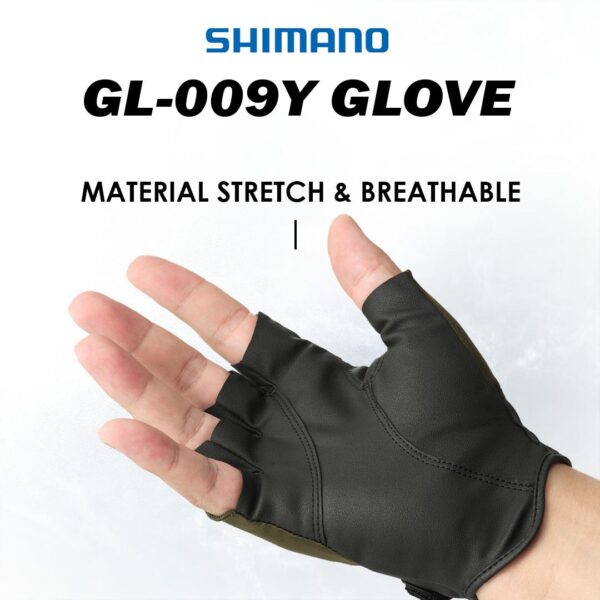 SHIMANO GLOVE GL-009Y BASIC FISHING 5 FINGERS - Image 2
