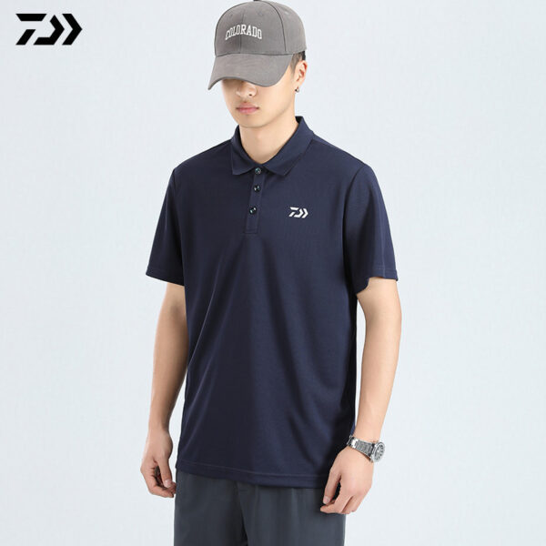 DAIWA DE-5223CS 2023 FISHING SHIRT COOLPASS POLO SHIRT ANTI UV UPF40+ BAJU PANCING OUTDOOR T-SHIRT - Image 3