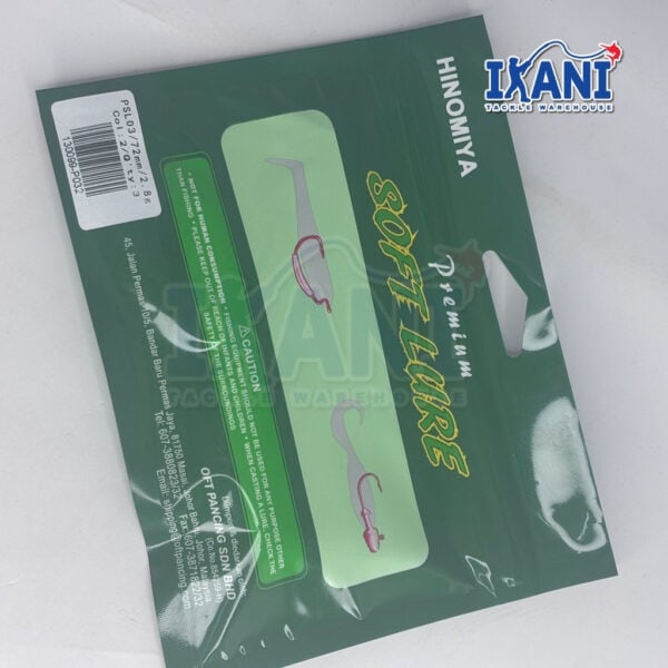 HINOMIYA PSL03 FISHING SOFTPLASTIC 72mm 2.8g 3pcs LURE Bait gewang umpan Tiruan SP casting - Image 8