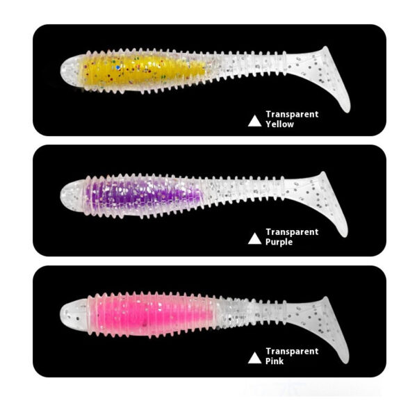 FRESTI Jelly Plastic Soft 6.5cm/7.5cm Fishing Lure Worm BaitT-Tail PVC Gewang SP umpan tiruan - Image 3
