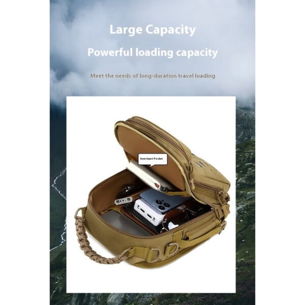 FRESTI SLIM BAG 2819 BAG PANCING FISHING TACTICAL SLING BAG HIKING CAMPING FISHING OUTDOOR MULTI - Image 7