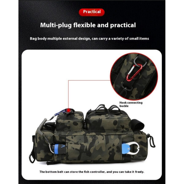 FISHING BAG WATERPROOF OUTDOOR CAMOUFLAGE TACTICAL LURE BEG OUTDOOR SPORTS BAG - Image 6