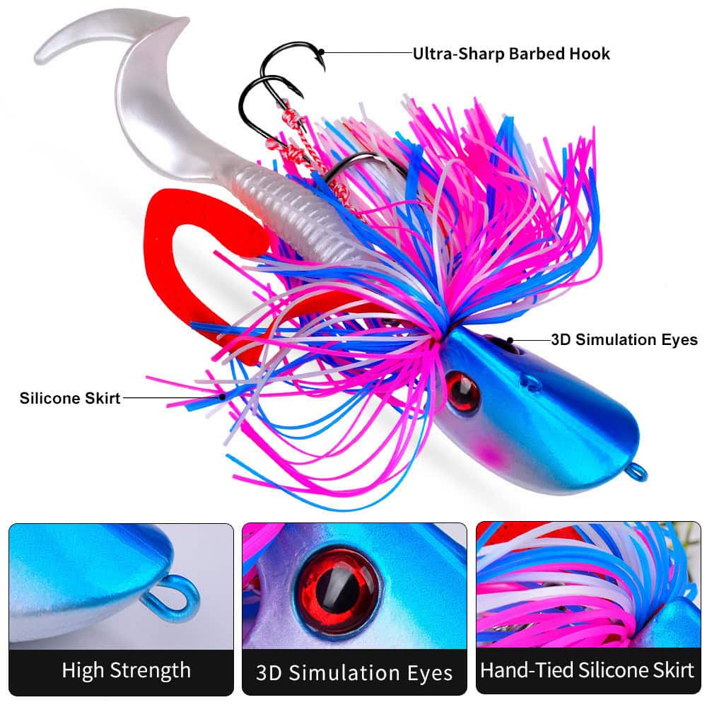 PROBEROS DUCKLING TAI RUBBER Jigging lure slow jig gewang pancing mancing laut umpan tiruan - Image 2