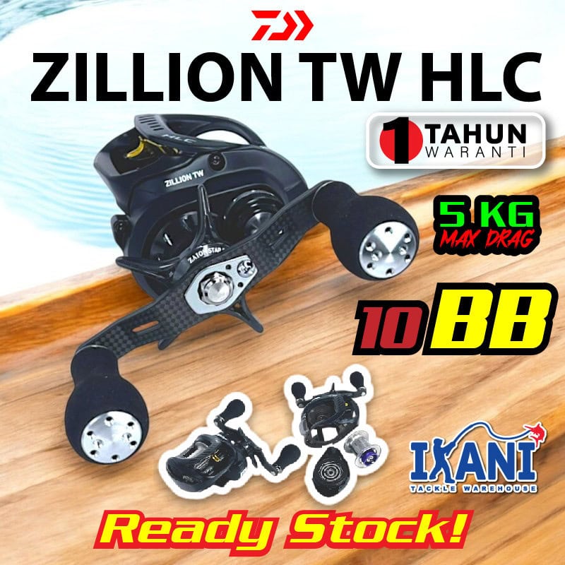 DAIWA ZILLION TW HLC 1516HYPER LONG CAST BAITCASTING FISHING REEL