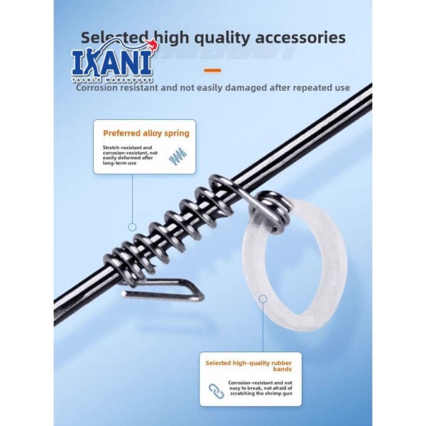FRESTI Hook Udang Hidup 10 pc Anti-Rosak Life Shrimp prown hook Holder High-carbon Steel live bait - Image 3