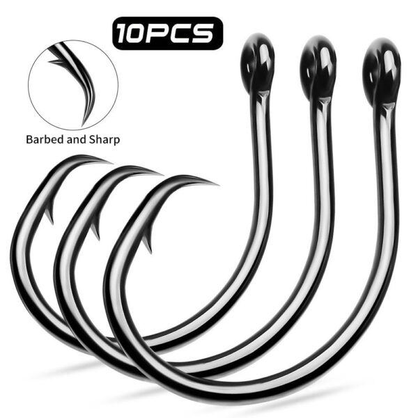 PROBEROS H14401 Demon Circle Hook 10pc Fishing Hook Ultra Sharp Strong mata Kail Pancing suicide - Image 9