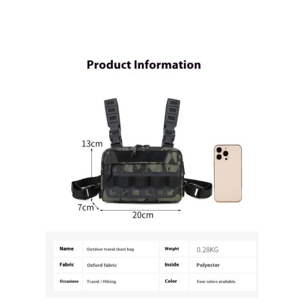 FRESTI CAMPING BAG 369 TACTICAL CHEST BEG SLING POUCH OUTDOOR HIKING FISHING WATERPROOF - Image 3
