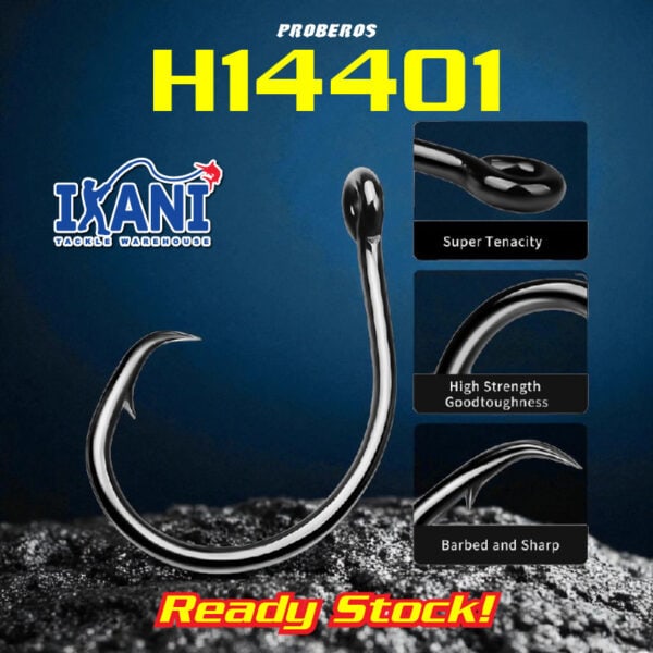 PROBEROS H14401 Demon Circle Hook 10pc Fishing Hook Ultra Sharp Strong mata Kail Pancing suicide